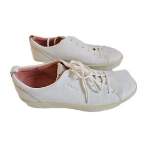 Ecco Men's Collin 2.0 Sneaker Casual Shoe Size 11 White Leather Extra Width 42
